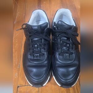 CHANEL Black and White Womens Sneakers